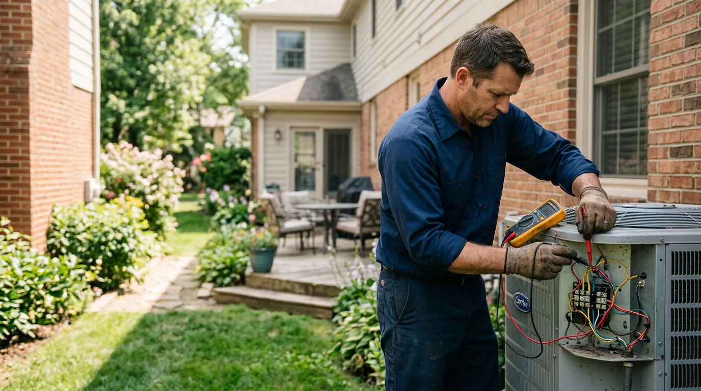 HVAC technician working near South Amboy, NJ